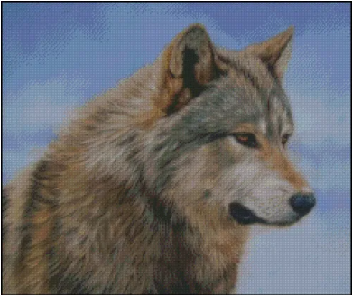 (image for) Timber Wolf Face